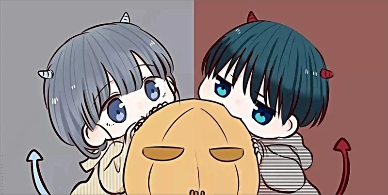 Sự đáng yêu của ảnh cặp đôi anime chibi cute khiến ai cũng mê