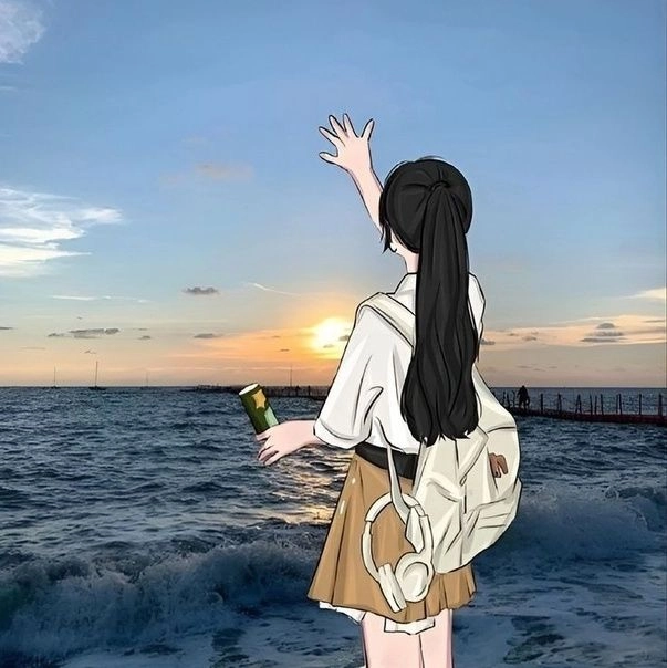 Bộ hình ảnh cô gái tóc dài quay lưng lãng mạn
